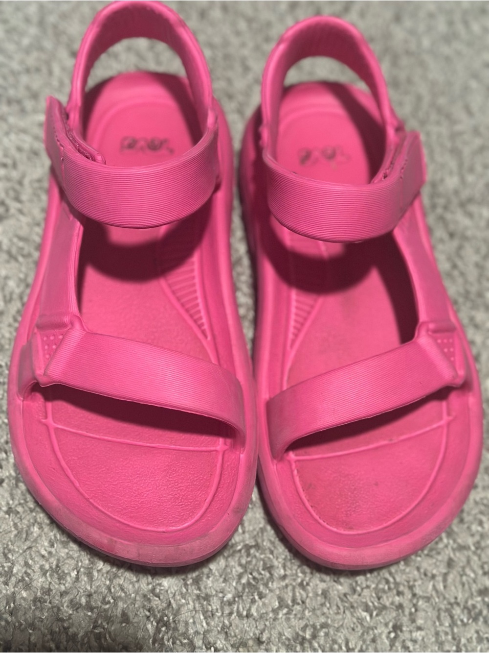 Teva Kids Hot Pink Hook-and-Loop Sandals